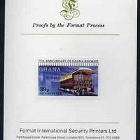 Ghana 1978 Pay & Bank Car 39p (from Railways set) imperf proof mounted on Format International proof card, as SG 869