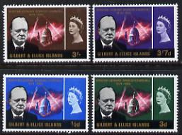 Gilbert & Ellice Islands 1966 Churchill Commem perf set of 4 unmounted mint, SG106-9