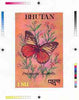 Bhutan 1990 Butterflies - Intermediate stage computer-generated essay #3 (as submitted for approval) for 1nu value (Prioneris thestylis) 100 x 160 mm very similar to issued design plus marginal markings, ex Government archives and……Details Below