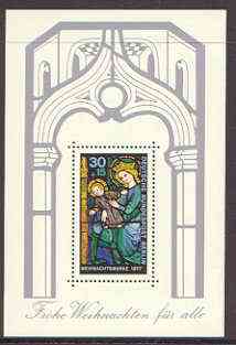 Germany - West Berlin 1977 Christmas (Stained Glass Window) m/sheet unmounted mint SG MS B544