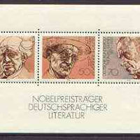 Germany - West 1978 Nobel Prize Winners (Literature) m/sheet unmounted mint, SG 1853