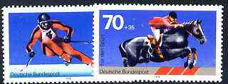 Germany - West 1978 Sport Promotion Fund set of 2 unmounted mint, SG 1848-49