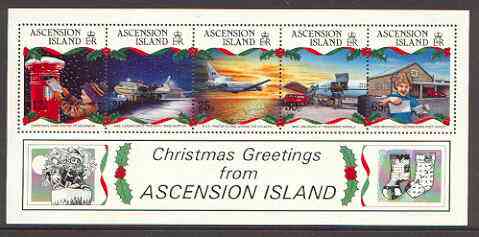 Ascension 1993 Christmas (Aircraft etc) perf m/sheet unmounted mint, SG MS 613