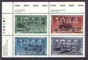 Canada 1994 50th Anniversary of Second World War (6th series - 1944) se-tenant block of 4 unmounted mint, SG 1621a