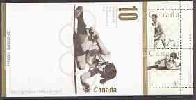 Canada 1996 Atlanta Olympic Gold Medal Winners $4.50 booklet complete and pristine, SG SB207