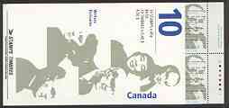Canada 1996 Canadian Authors $4.50 booklet complete and pristine, SG SB209