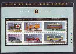 Canada 1994 Historic Automobiles (2nd series) perf m/sheet in special presentation pack, SG MS 1611