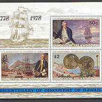 Cook Islands 1978 Bicentenary of Cook's Discovery of Hawaii perf m/sheet unmounted mint, SG MS 587