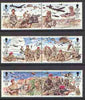 Isle of Man 1992 Parachute Regiment,set of 6 (3 se-tenant pairs) unmounted mint, SG 502-507