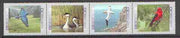 Canada 1997 Birds - 2nd series se-tenant strip of 4 unmounted mint, SG 1717a