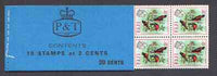 Fiji 1971 Birds & Flowers 20c booklet complete and pristine, SG SB8