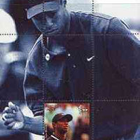 Somaliland 2001 Tiger Woods perf m/sheet #04 (400s value) unmounted mint