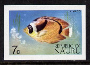Nauru 1973 Fish 7c definitive (SG 104) unmounted mint IMPERF single