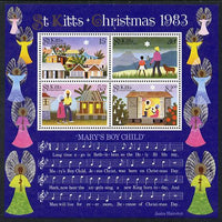 St Kitts 1983 Christmas m/sheet unmounted mint, SG MS 138