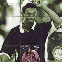 Somaliland 2001 Tiger Woods perf m/sheet #08 (700s value) unmounted mint