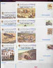 Rumania 1998 Rumanian Life set of 9 illustrated postal stationery cards sponsored by Lions Club, unused and pristine