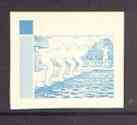 Liberia 1955 Swimming 12c imperf proof of blue only printed on gummed paper unmounted mint, as SG 760