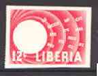 Liberia 1958 Human Rights 12c imperf proof of carmine only on gummed paper unmounted mint, as SG 814