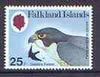 Falkland Islands 1980 Peregrine Falcon 25p from Birds of Prey set unmounted mint, SG 387