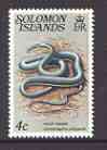 Solomon Islands 1979 Whip Snake 4c (without imprint) from Reptiles def set unmounted mint SG 390A