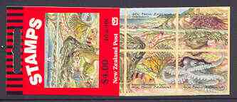 New Zealand 1996 Seaside Environment $4 self-adhesive booklet complete, SG SB80