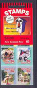 Booklet - New Zealand 1997 Curious Letterboxes $4 self-adhesive booklet complete, SG SB86