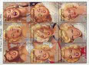 Montserrat 1995 Centenary of the Cinema (Marilyn Monroe) sheetlet containing 9 values, SG 956a