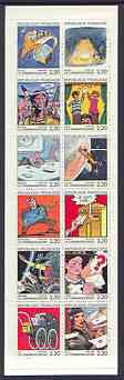 France 1988 Communications (Comic Characters) 26f40 Booklet complete and pristine SG CSB10