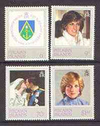 Pitcairn Islands 1982 Princess Di's 21st Birthday set of 4 unmounted mint, SG 226-29