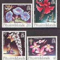 Pitcairn Islands 1994 Christmas Flowers set of 4 unmounted mint, SG 458-61