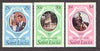 St Lucia 1981 Royal Wedding set of 3 unmounted mint, SG 576-78