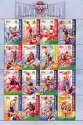 Australia 1996 Centenary of Football League perf sheetlet containing set of 16 values unmounted mint, SG 1590a