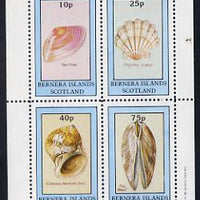 Bernera 1981 Shells (Thin Tellin, Scallop, Necklace Shell & File Shell) perf set of 4 values (10p to 75p) unmounted mint