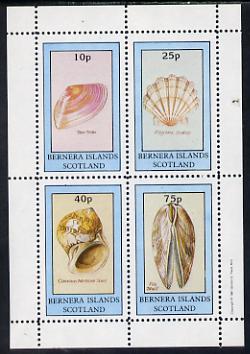 Bernera 1981 Shells (Thin Tellin, Scallop, Necklace Shell & File Shell) perf set of 4 values (10p to 75p) unmounted mint