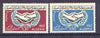 Algeria 1965 International Co-operation Year set of 2 unmounted mint SG 444-45