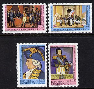 Honduras 1981 Bernardo O'Higgins Commem set of 4 unmounted mint (SG 994-7)