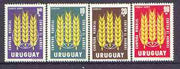 Uruguay 1963 Freedom From Hunger set of 4 unmounted mint, SG 1225-28
