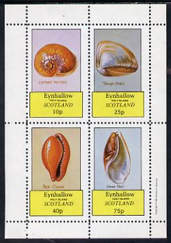 Eynhallow 1981 Shells (Cyclope Neritea etc) perf set of 4 values (10p to 75p) unmounted mint