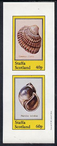 Staffa 1981 Shells (Cockle) imperf set of 2 values (40p & 60p) unmounted mint
