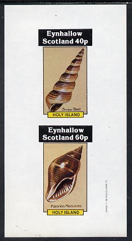 Eynhallow 1982 Shells (Screw Shell) imperf set of 2 values (40p & 60p) unmounted mint