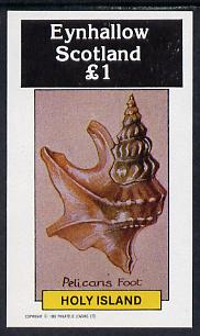Eynhallow 1982 Shells (Pelicans Foot) imperf souvenir sheet (£1 value) unmounted mint