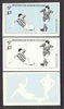 Bernera 1982 Football World Cup imperf souvenir sheet (£1) set of 3 progressive colour proofs comprising the 2 individual colours plus composite (issued design) unmounted mint