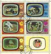 Fujeira 1972 Apollo 16 perf set of 5 cto used, Mi 890-94