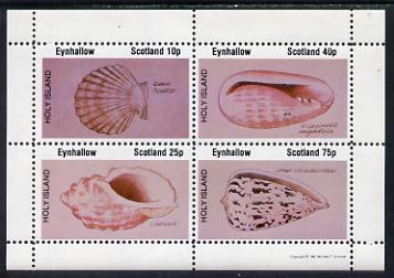 Eynhallow 1981 Shells (Queen Scallop) perf set of 4 values (10p to 75p) unmounted mint