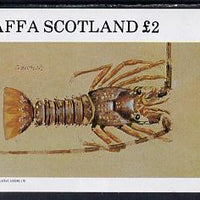Staffa 1982 Shellfish (Crayfish) imperf deluxe sheet (£2 value) unmounted mint