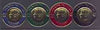 Sanda Island 1968 Robert F Kennedy coin shaped set of 4 (Rosen S138-41) unmounted mint