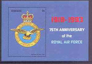 Dominica 1993 75th Anniversary of Royal Air Force perf m/sheet unmounted mint, SG MS 1729b