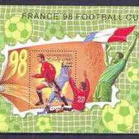 Afghanistan 1998 Football World Cup perf m/sheet unmounted mint