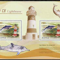North Korea 2009 Lighthouses #4a New Zealand - Cape Palliser perf s/sheet containing 2 values unmounted mint