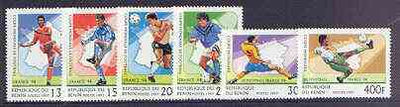 Benin 1997 Football World Cup perf set of 6 unmounted mint, SG 1614-19*
